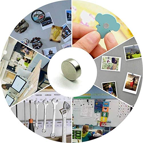 30 Pcs 5X3 Mm Fine Clutter Small Tiny Circle Magnets | Strong Magnets Fridge | Button Magnets | Small Magnets For Crafts | Mini Magnet | Small Circle Magnets| Bulk Magnets For Collars Whiteboard #TOP6