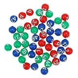 WOONEKY 49個 マシン ボール ビンゴ プラスチック ナンバー ボール 抽選 ゲーム ボール 抽選 ナンバー ボール ビンゴ ボール 抽選 ボール ビンゴ ゲーム ナンバー ボール ビンゴ