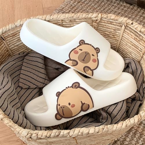 Image of Men's and Women's Capybara Slides,Cute Capybara Slippers for Indoor Outdoor,Non Slip Quick Drying Shower Shoes,Comfort Cloud Slides Sandals