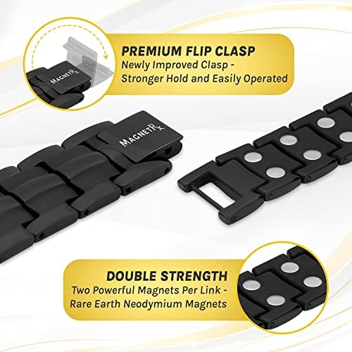 MagnetRX® Ultra Strength Magnetic Bracelet - Magnetic Bracelets for Men - Adjustable Length with Sizing Tool