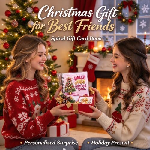 12 Pages Christmas Spiral Gift Card Book, Gift Card Book for Adults Teens — 사진 6