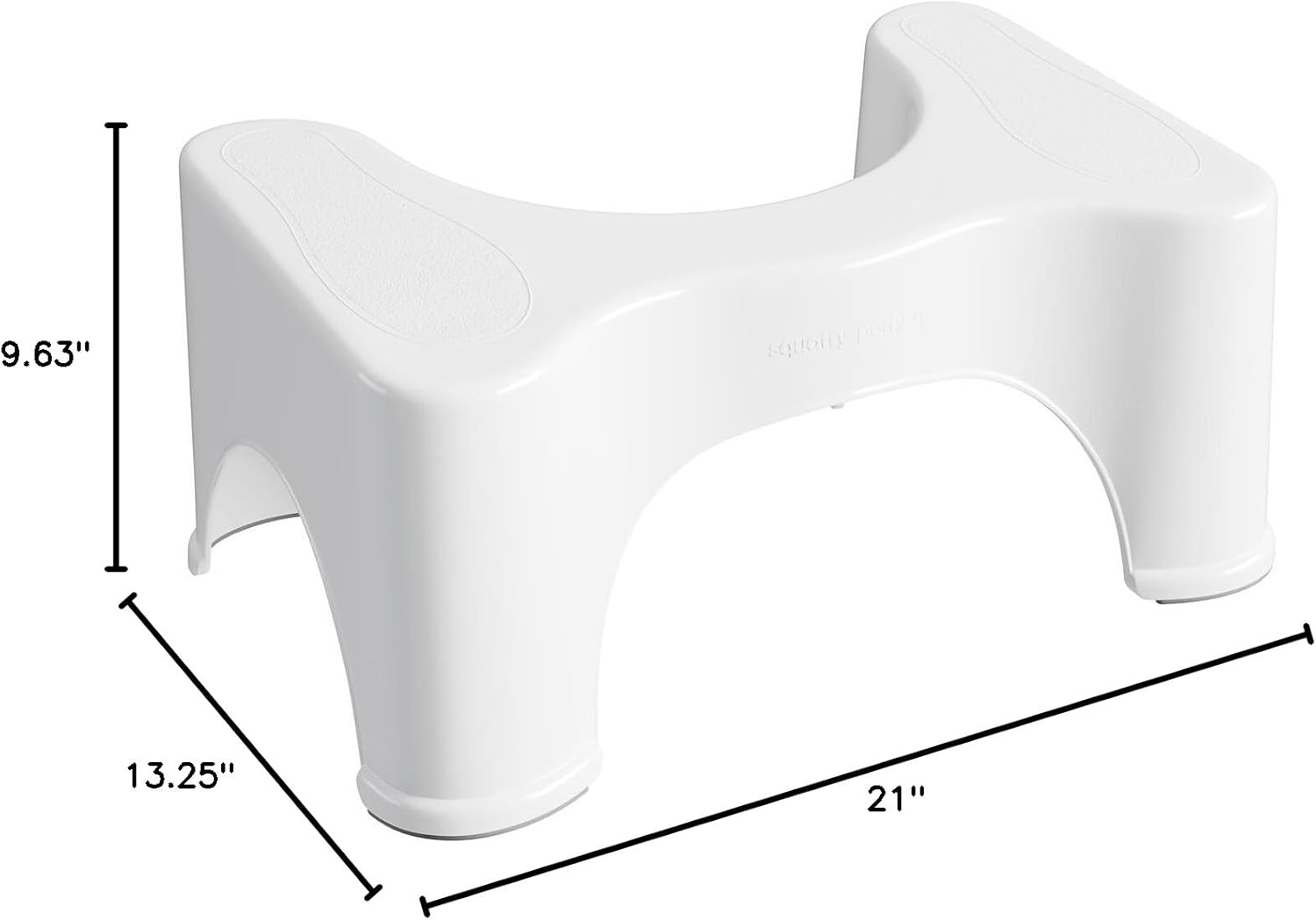 Squatty Potty The Original Bathroom Toilet Stool Height, White, 9 Inch (Pack of 1)