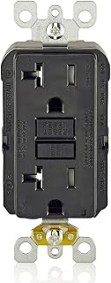 Leviton AFCI Outlet, Tamper-Resistant, 20 Amp, AFTR2-E, Black