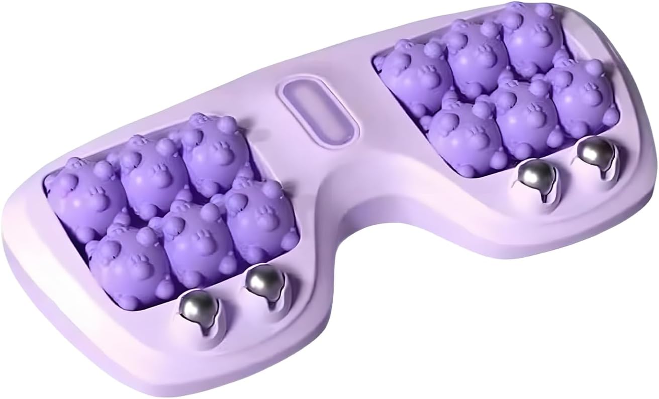 Portable Foot Massage Wheel – Reflexology and Pressure Point Roller for Feet | Double Foot Muscle Massage Tool, Stress Relief, Circulation Improvement, Home, Relaxation