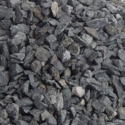 Pflastersplitt Diabas Ziersplitt grau 25 kg für Garten- und Landschaftsgestaltung