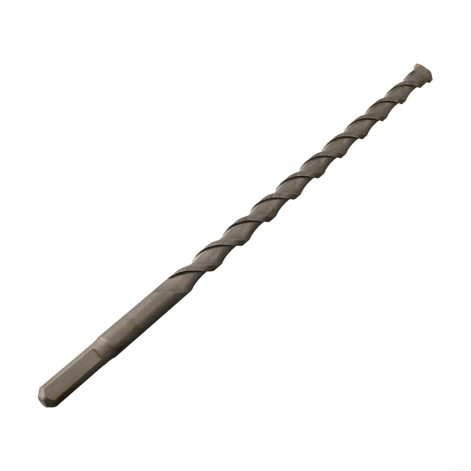 Alloy Steel Masonry Drill Bit with Carbide Tip, Triangle Shank Long Concrete Drill Bits for Hammer Drill, 300mm Length for Stone, Brick, and Light Concrete(16x350mm)