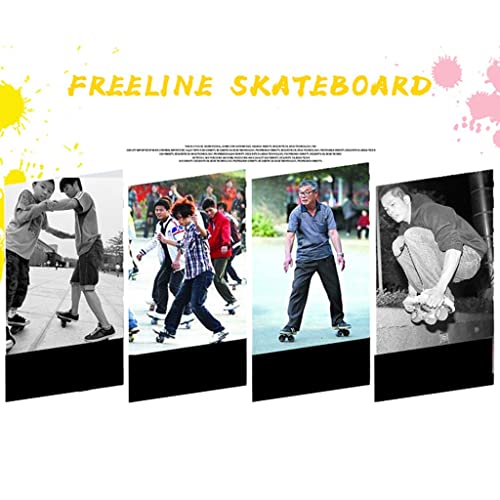 Patines drift libre de bambú split con ruedas de PU para calle 5