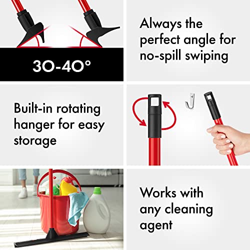 Tyroler Rubber Floor Squeegee Heavy Duty 17", Deck Squeegee Outdoor for Floors with 55" 4 Part Handle, Perfect Outdoor Squeegees for Patio, Tiles, Marble, Garage, Shower, Window by Tyroler Bright Tools - Image 6