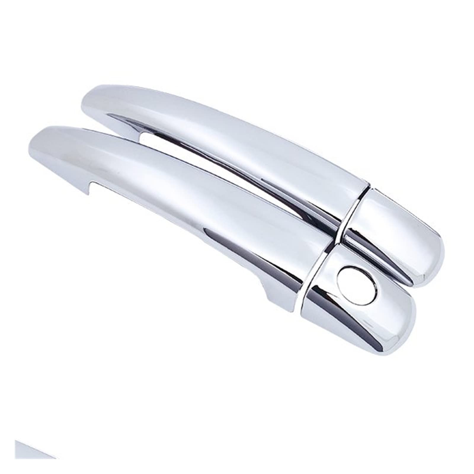 RINKTEEA Exterior Car Door Handle for Peugeot 208 MK1 2012~2018 Car Accessories Stickers Styling Active Chrome Handles Cover Trim(1 Keyholes 2 Door)