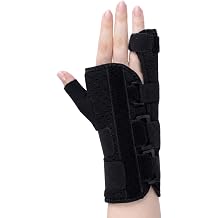 Pinky Finger Splint - Boxer Fracture Splint, Metacarpal Finger Splint Hand Brace Stabilizer for Broken, Ulnar Gutter Support, Arthritis, Injury, Tendonitis