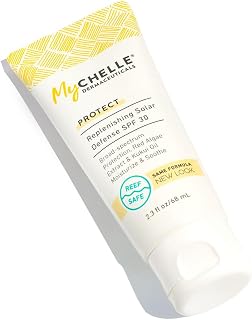 MyCHELLE Dermaceuticals Solar Defense SPF 30 (2.3 Fl Oz) - Moisturizing Reef Safe Sunscreen with Red Algae Extract and Kukui Oil - Travel Size Zinc Sunscreen fo