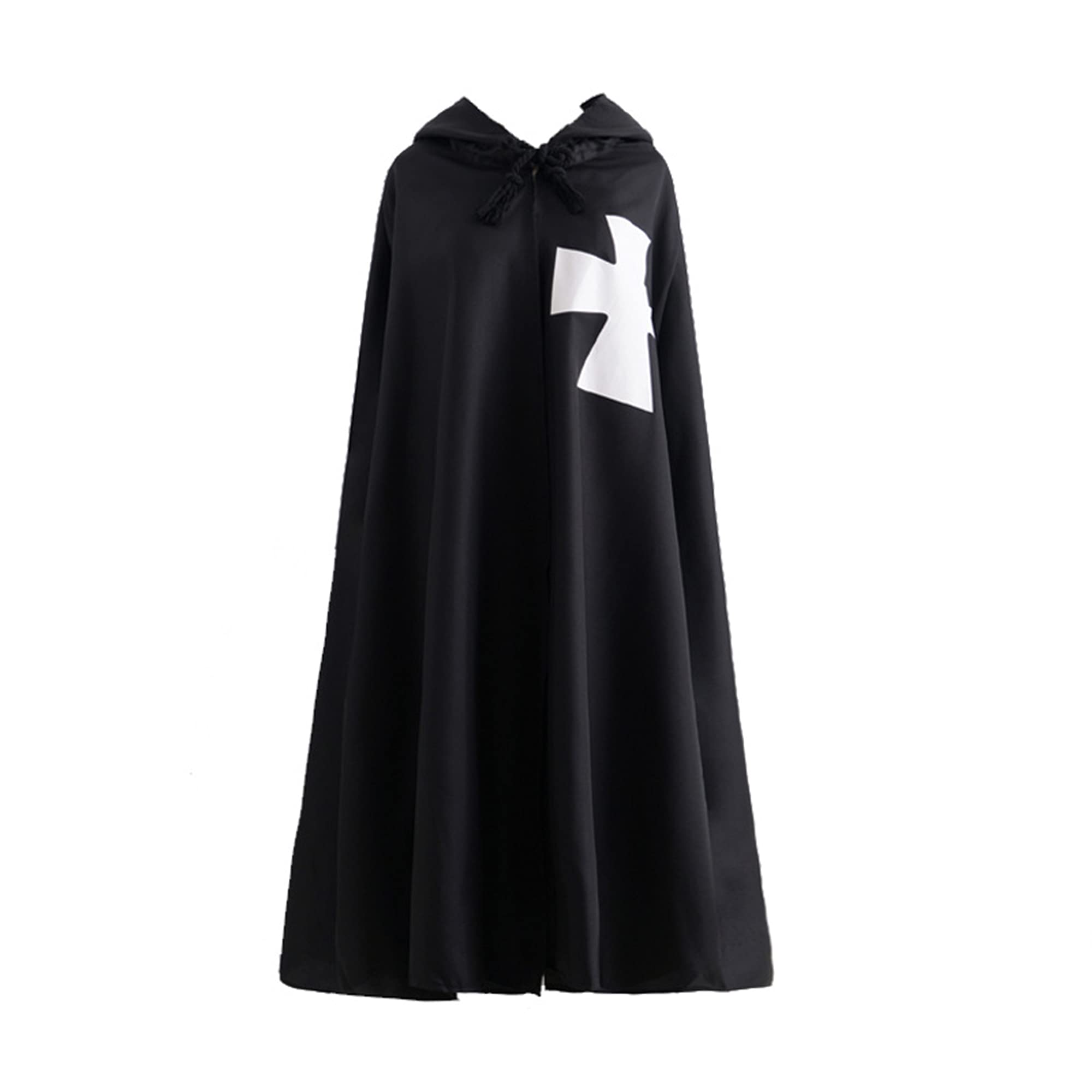 Feynman Disfraz de caballero medieval para hombre, disfraz de caballero templario, cruzado, capa LARP, templo, falda de arma, hospitalleros, abrigo, carnaval, cosplay