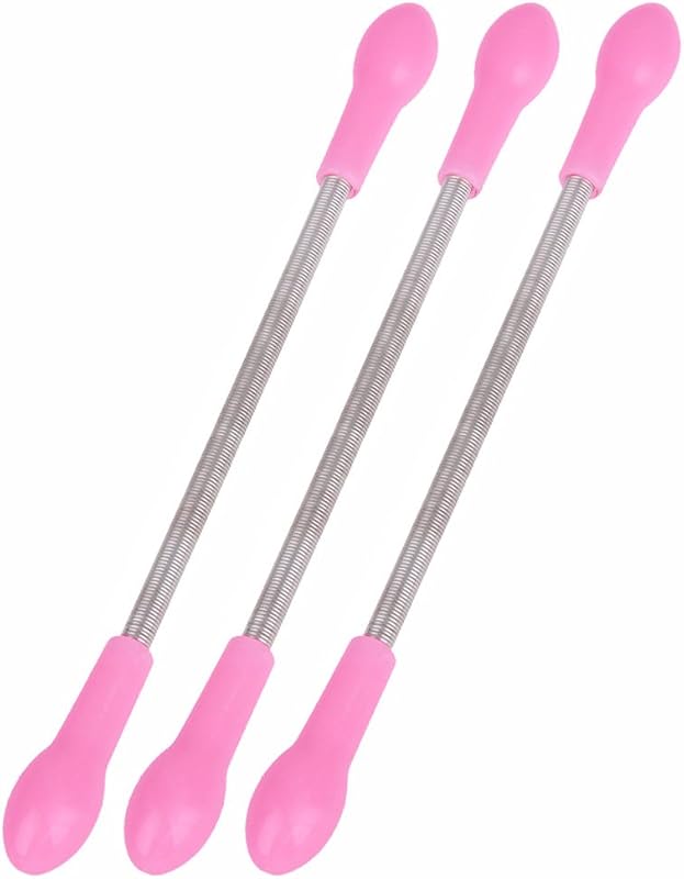 Depilador facial manual com mola GARASANI, rosa, pacote com 3