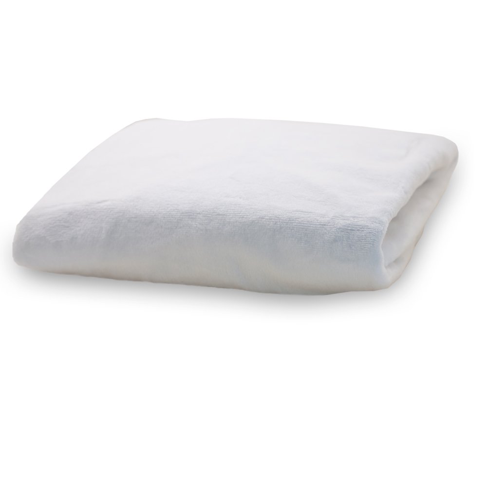 Rumble Tuff Silky Minky Changing Pad Cover, Standard Size, Premium Soft Touch Nursery Essential - White
