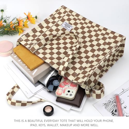 Image of Corduroy Tote Bag for Women Small Satchel Bag Mini Tote Bag Aesthetic Crossbody Handbag - School Work Travel Shopping