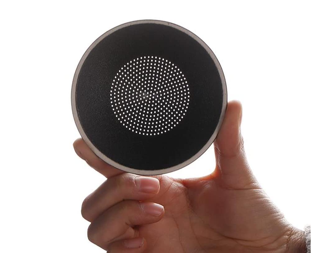 Infusor de té de malla fina de cerámica, infusor para té suelto, colador de malla fina, estatua de monje pequeño, decoración de mesa de té, filtro de té A01