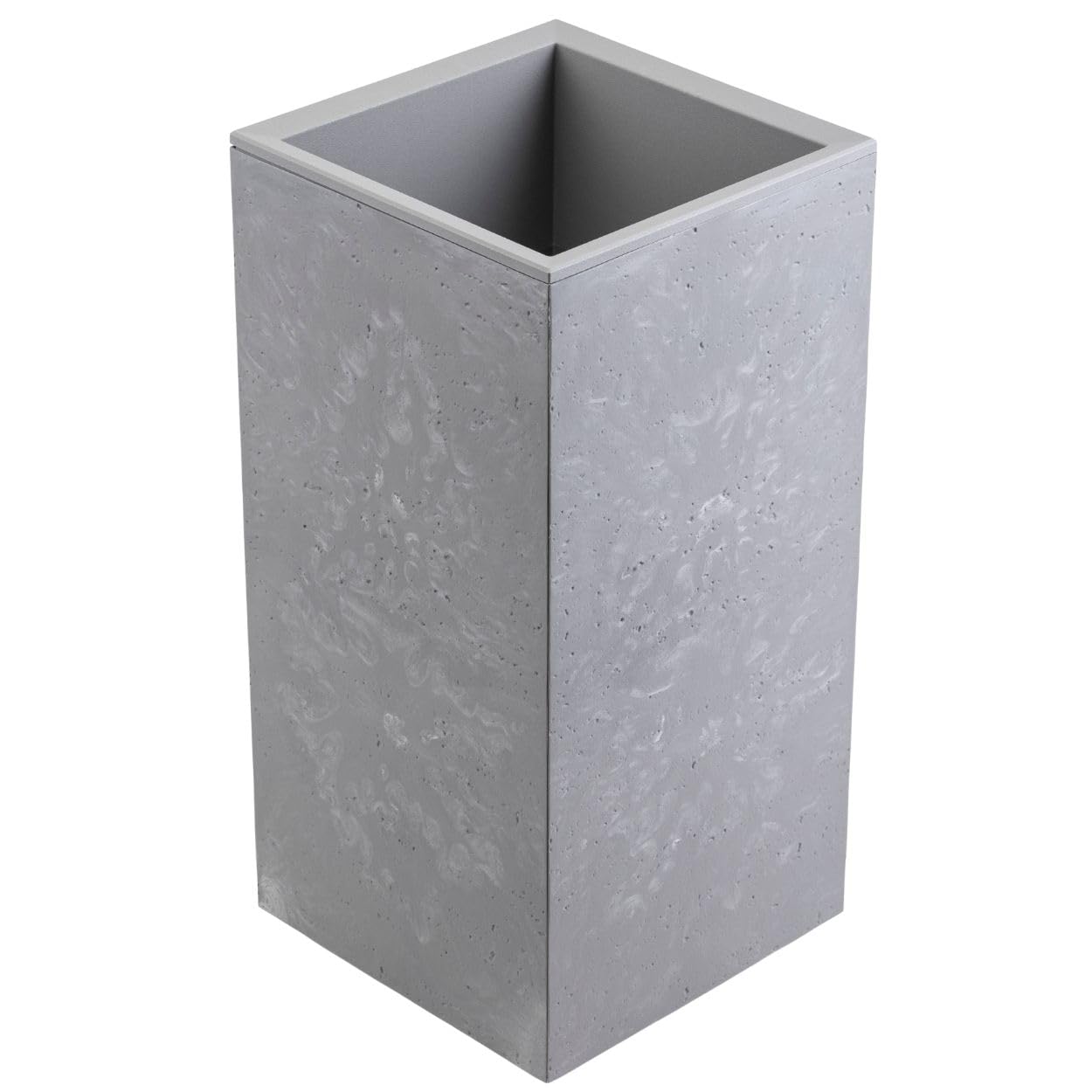Blumentopf Blumenkübel grau 60x30 Übertopf Pflanzgefäß auf Rollen Betonstruktur Modern für Garten Balkon Terrasse