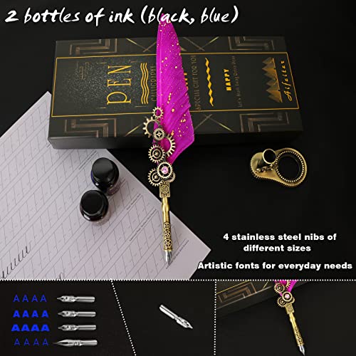 image for Aifeiter Feather Pen ink Set,Calligraphy Pen Set,Calligraphy Pen for W
