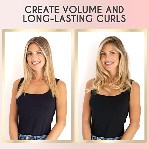 Ella Bella® Hot Rollers • Ultimate Styling Power For Short, Medium & Long Hair • Hot Hair Curlers • Rapid Heat Up Time • Includes Premium Travel Case, Hair Clips & Heatproof Gloves #TOP1