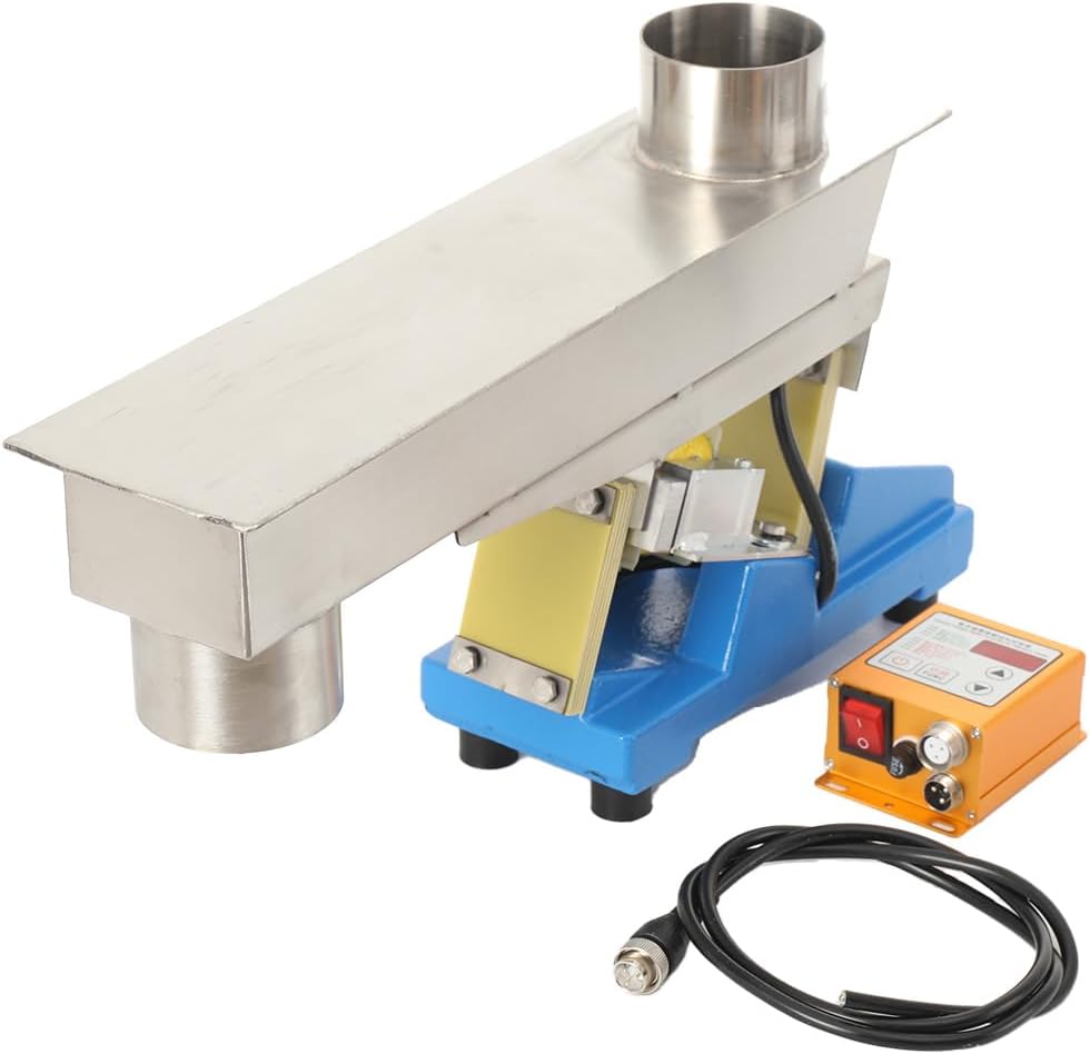 20W Electromagnetic Vibrating Feeder Shaking Feeding Machine 1T/h Direct Vibration Feeders Material Conveyors 110V GZV-3F