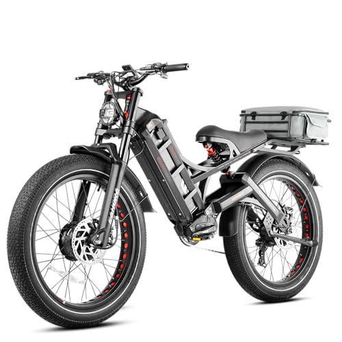 Image of 2026 eAhora Romeo Pro 3 /2 52-46 Mph Electric Bike for Adults, 6000W /4000W /2500W Dual Motor Ebike 60V 80Ah /52V 70Ah Battery 235+Miles Long Range, 26*4.0 inch /20*4.5 inch Fat Tire, Full Suspension, All Terrain