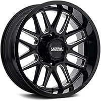 Ultra Butcher 8-Lug Gloss Black w/Milled Accent Wheels 20 In 20x9 +18 231-2987BM+18
