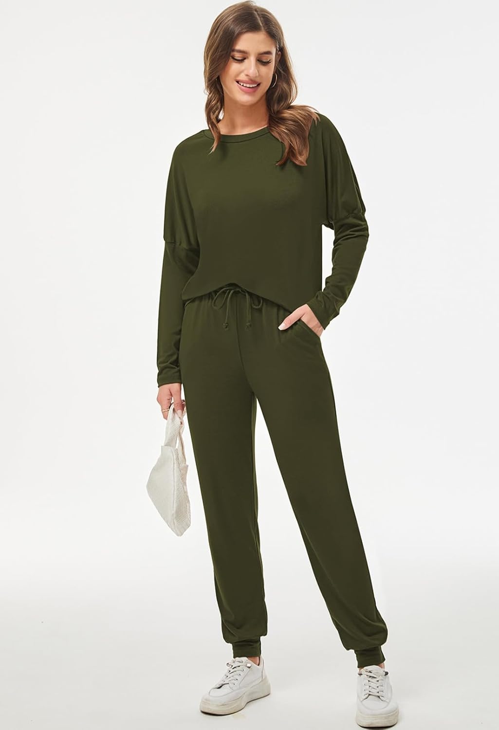 Fixmatti Women Casual 2 Piece Outfit Long Pant Set Sweatsuits Tracksuits - Image 6