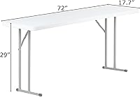 Vista 7 de VIYAO Folding Tables This Sized Folding Table,Cleanup is Simple on This Durable, Which Can Be Used in Many Occasions