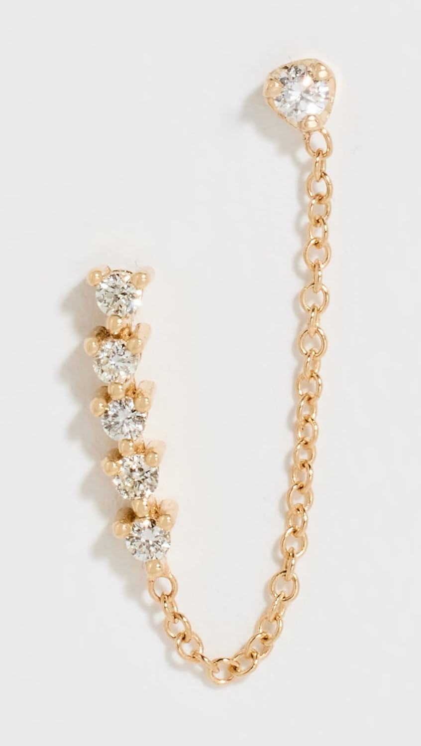 Zoe Chicco Women's 14k Tennis Collection Double Sided Earring - Image 2