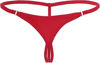 Vxuxlje Womens Tiny Thong Underwear Low Waist G-String Briefs Micro String Temptation Panties