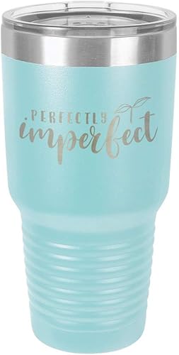 Vaso grabado de acero con recubrimiento de polvo con láser, ideal para viajes, sin BPA, para mantener tu bebida fría o caliente.