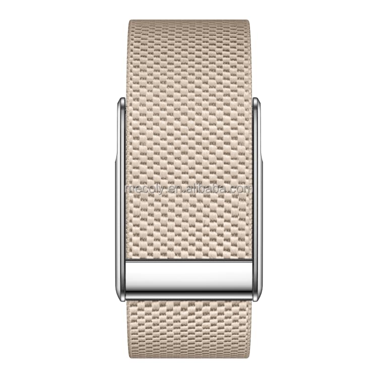 Image of Loop Smart Band Fitness Health Activity Tracker ECG PPG Body Temperature, HRV Analysis, 30+ Exercise Modes, Sleep and Stress Monitor, Subscription Free Screenless Smart Bracelet (Khaki Beige)