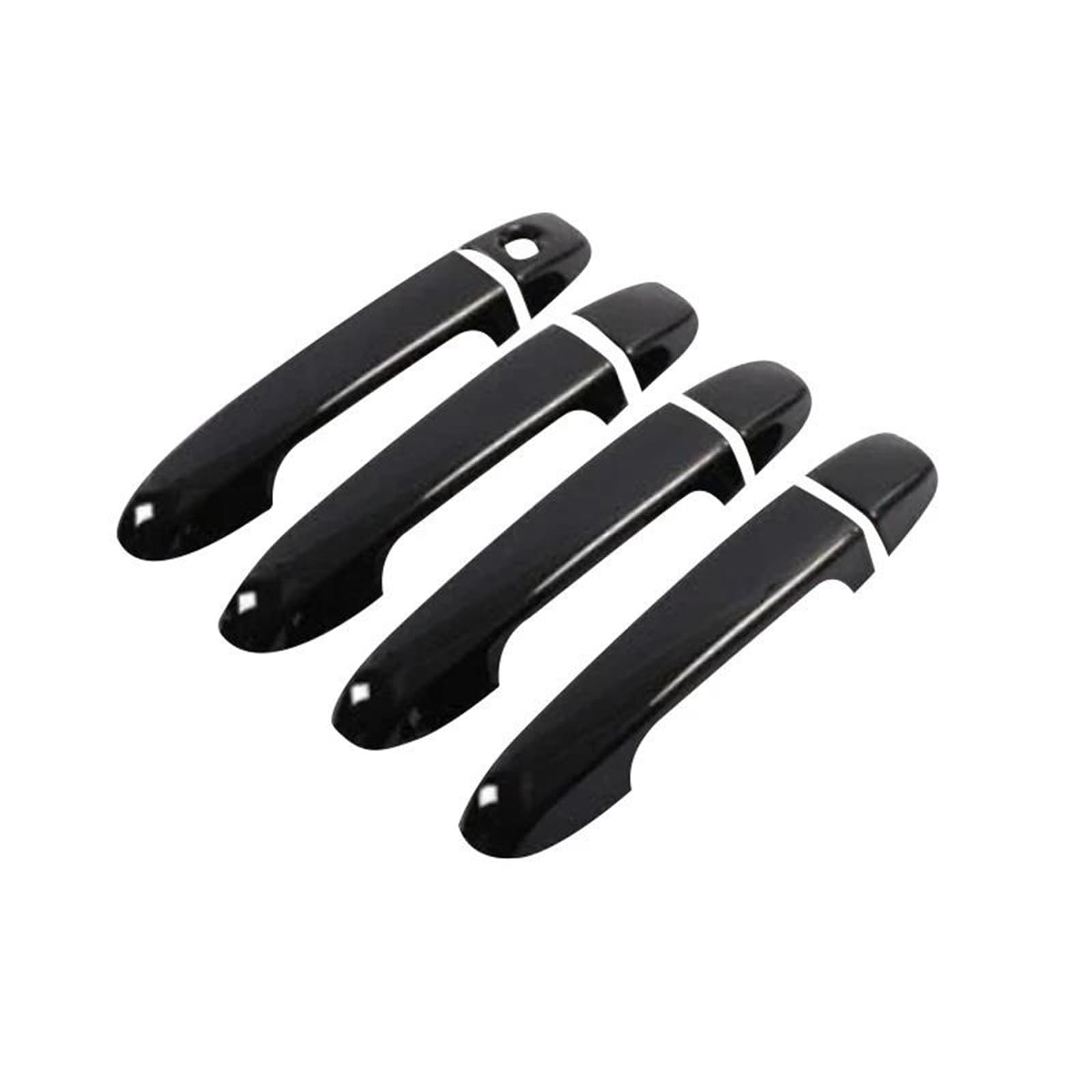 UJNHEQ for Vitz MK3 XP130 for Yaris 2012~2019 Car Outer Door Handle Cover Trim Accessories Carbon Fiber Set Sticker Styling(Type B)