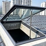 Electric Remote Control Skylight Window, Double Glass Roof Hatch for Homes