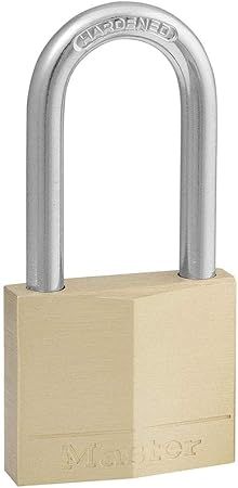 Master Lock 140DLF Solid Brass Padlock with Key, 1 Pack - Amazon.com