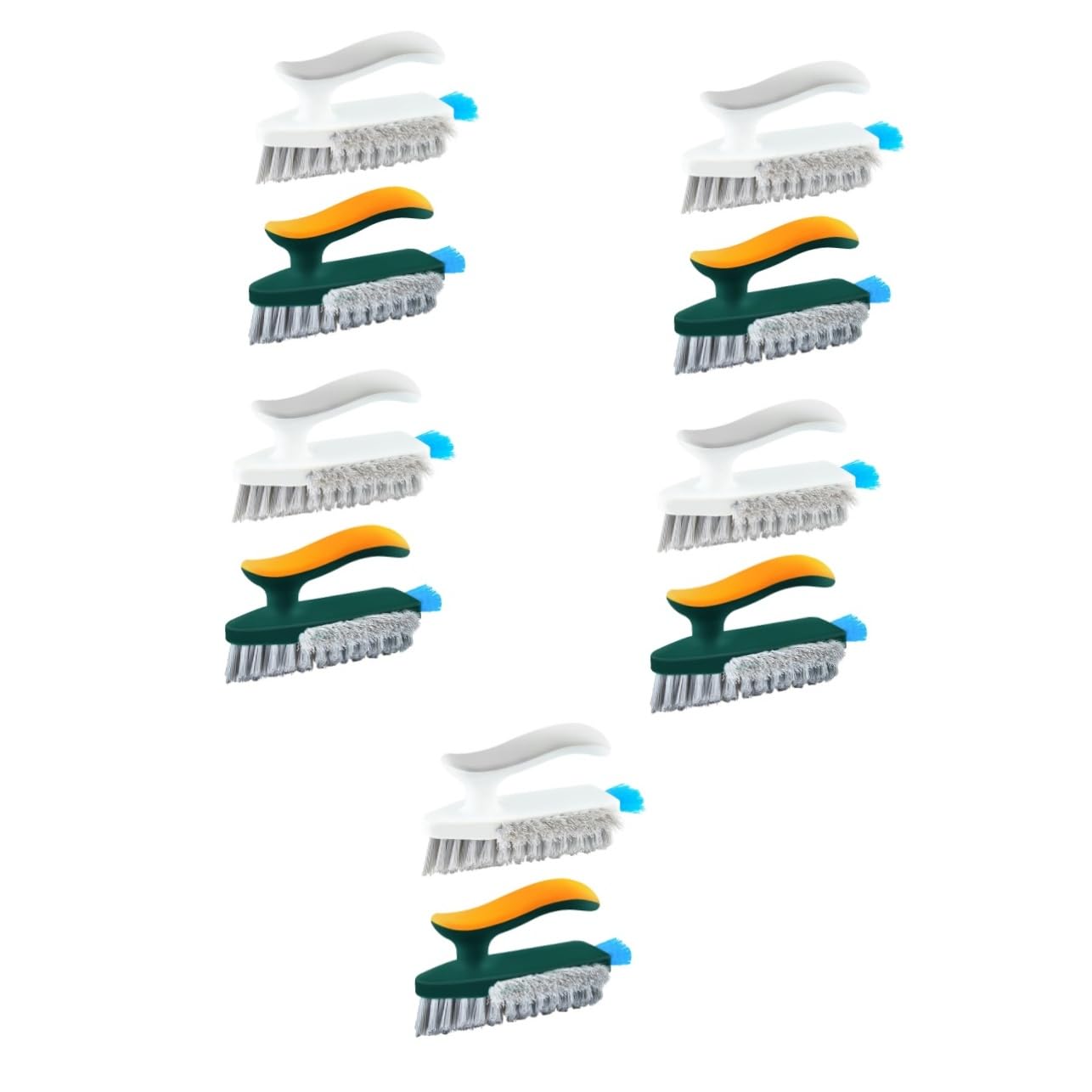 Ciieeo 5 Juegos de Cepillos de Limpieza Multifuncionales para Azulejos para Baño Bañera Suelo Juntas Huecos Encimeras 2 Unidades X 5
