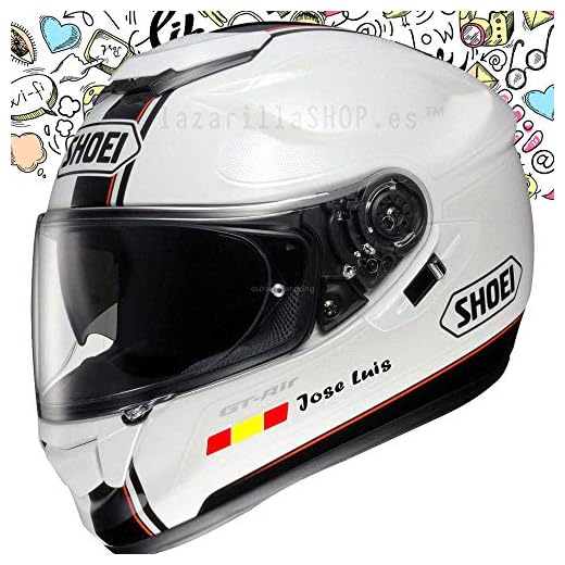 Pegatina Vinilo Bandera España + tu Nombre - Bici, Casco, Pala De Padel, Tablas Skate, Coche, Moto, etc. Kit de Dos Vinilos