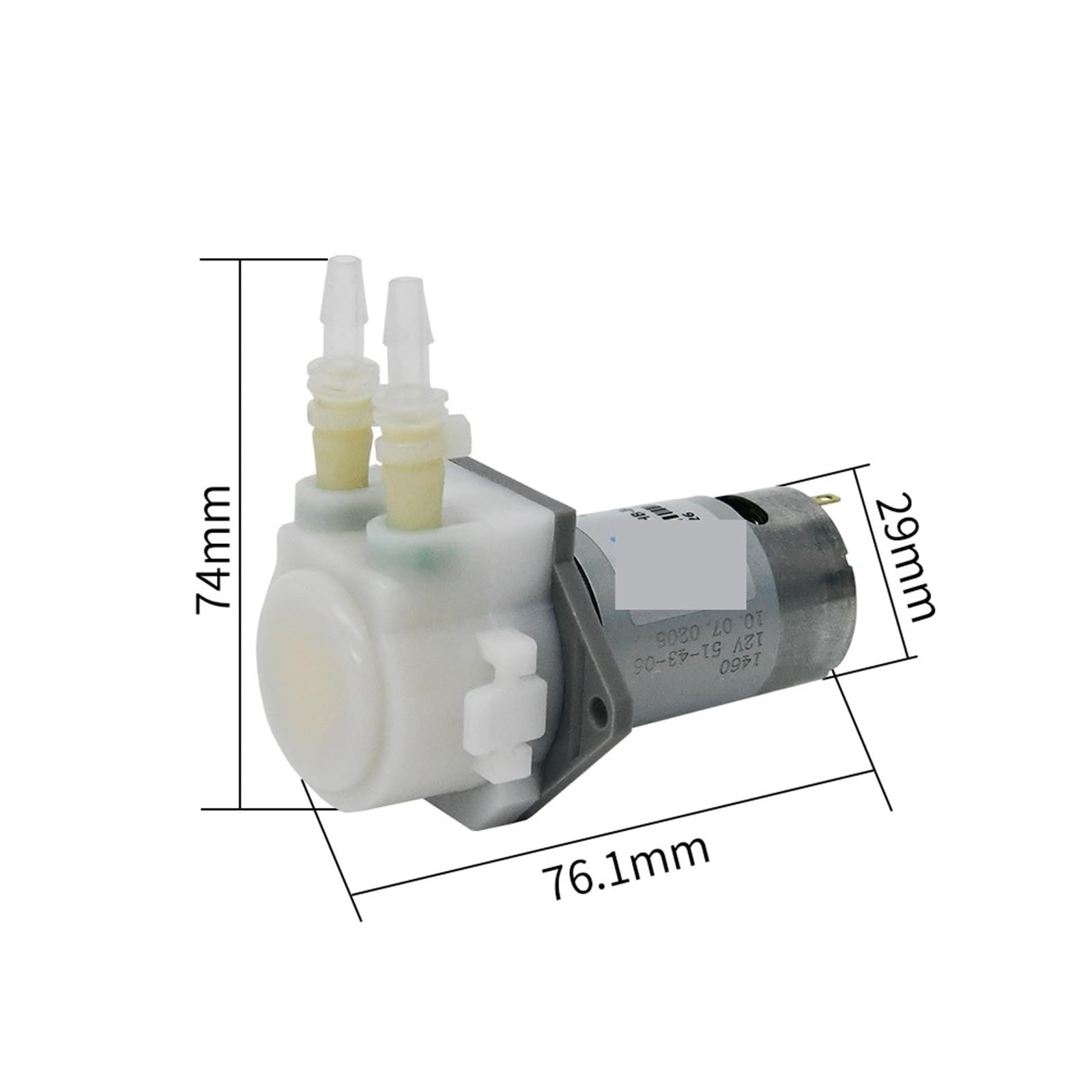 Maszyna do napełniania płynami, 260ml/min KHPP260 pompa perystaltyczna 12V 24V pompa zębata silnik prądu stałego pompa samozasysająca PREX rura silikonowa pompa dozująca(KHPP260 24V(HA)-B22)