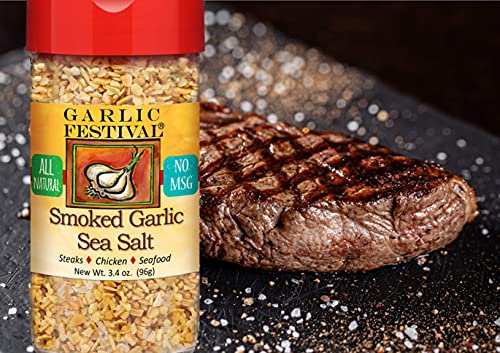 Garlic Festival Foods Smoked Garlic Sea Salt 3.6 Oz. #TOP6