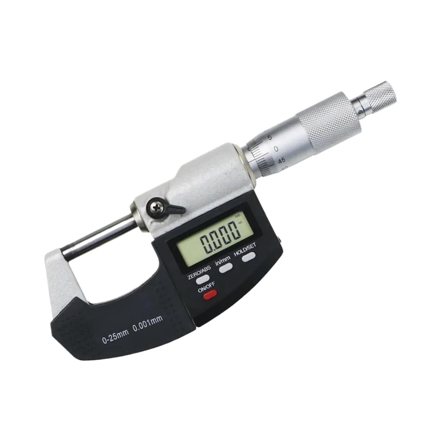 Outside Micrometer 0-25mm LCD Screen | 0-25mm