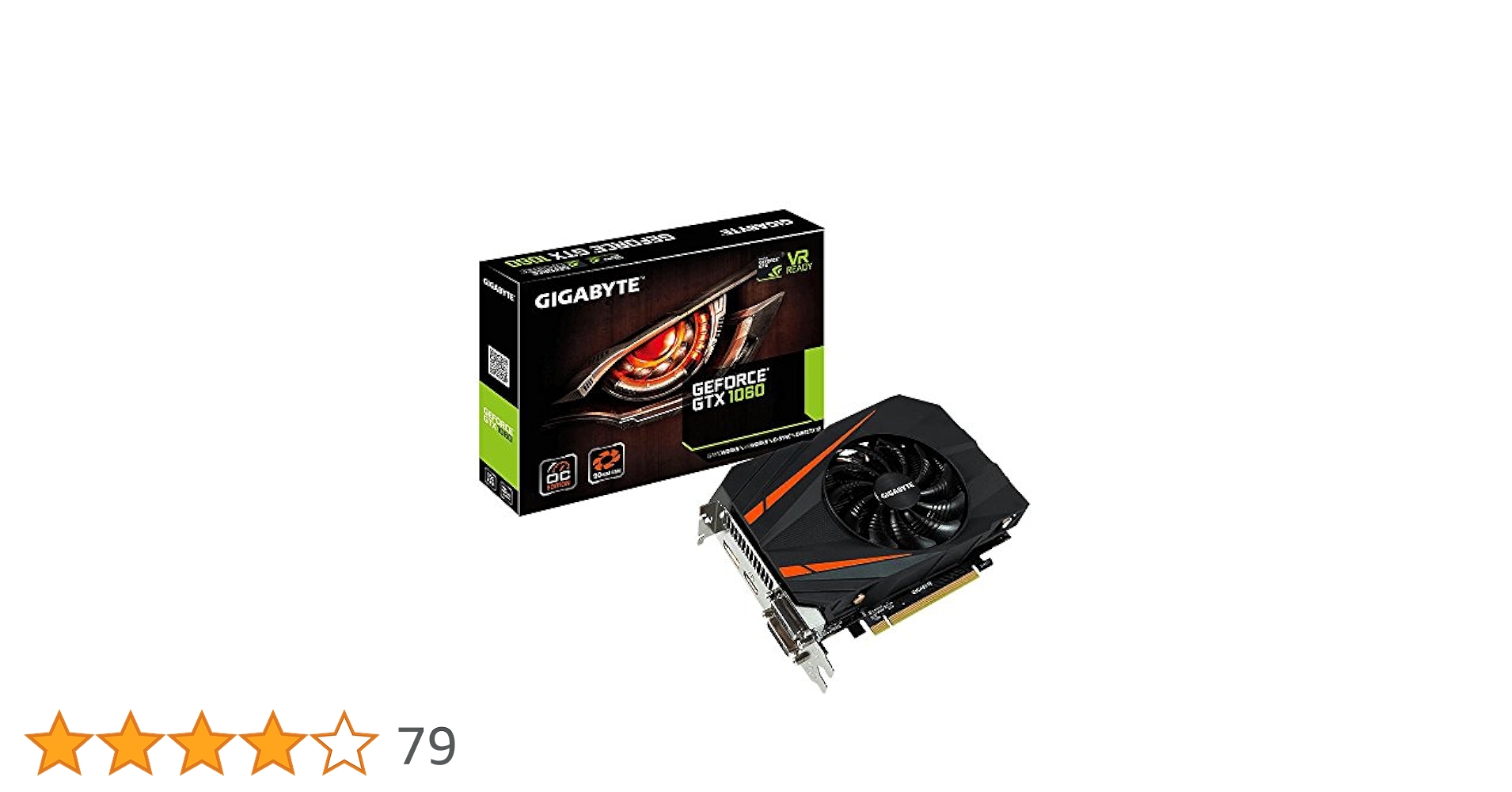 Gigabyte GeForce GTX 1060 Mini ITX OC 3GB GDDR5 Graphics