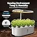 Ahopegarden Hydroponics Growing System kit: Indoor Herb Garden - 12 Pods Plant Germination Kit with LCD Display and LED Grow Light, Smart Temp & Humidity Detection, Planter Grower for Vegetables