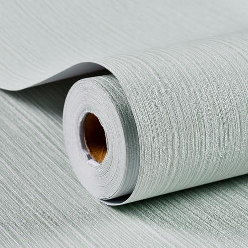 Haimin Grasscloth Wallpaper Textured 24in X 393in Fabric Contact Paper Textured Linen Peel and Stick Self-Adhesive Thick Vinyl Embossed Wallpaper