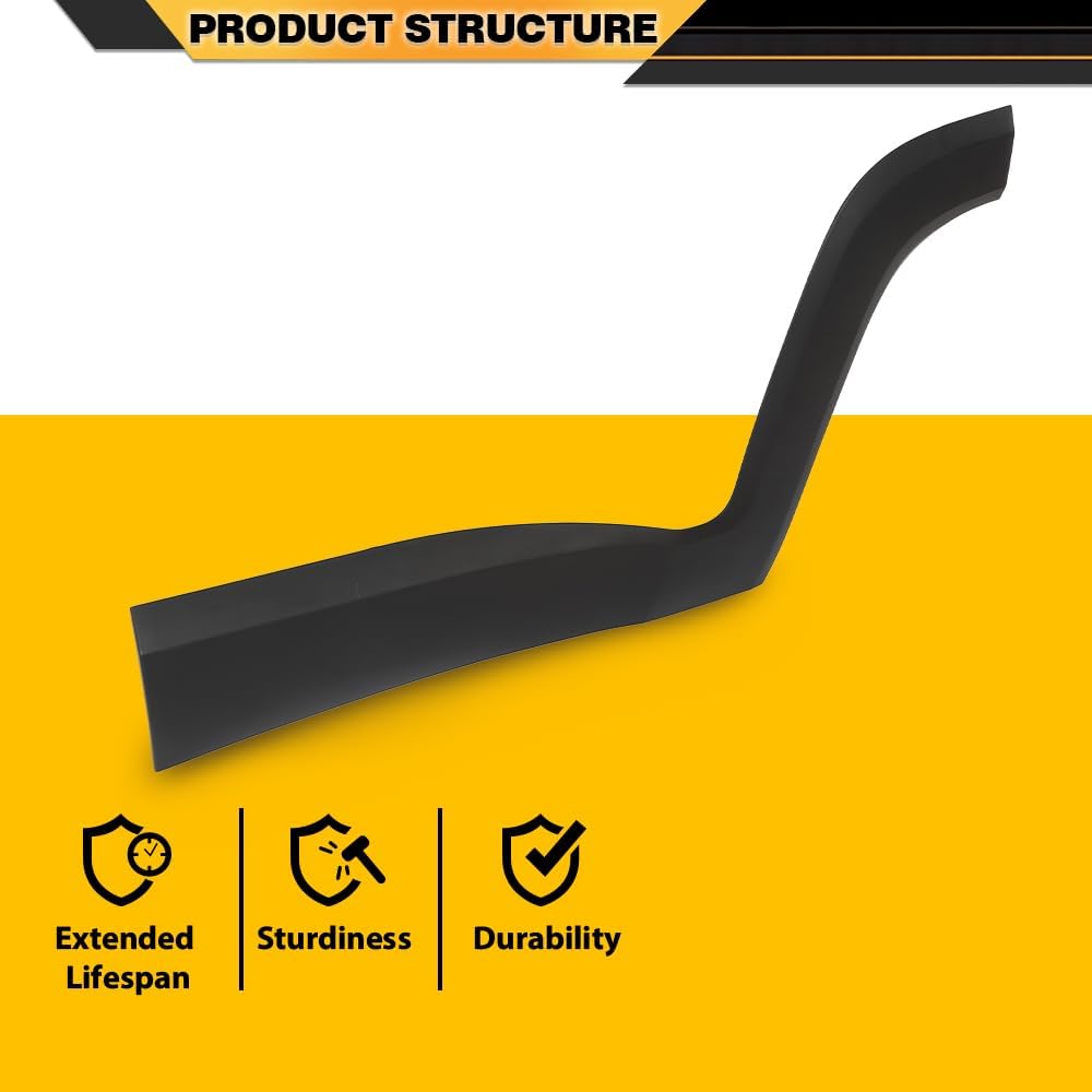 CNNELL Rear Door Molding Fender Flare Trim Compatible with Jeep Renegade 2015-2021 5VX87LXHAA, CH1504109 Left Driver Side