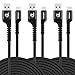 USB C Charger Cable, UNISAME 3 Pack 10Ft Heavy Duty Braided Type C Reversible Connector Fast Charging Data Sync for Galaxy S10 S10+ S9 S9+ S8 S8+ Note 9 8, Pixel XL LG G7 G6 V30 V35 Oneplus 5 6T