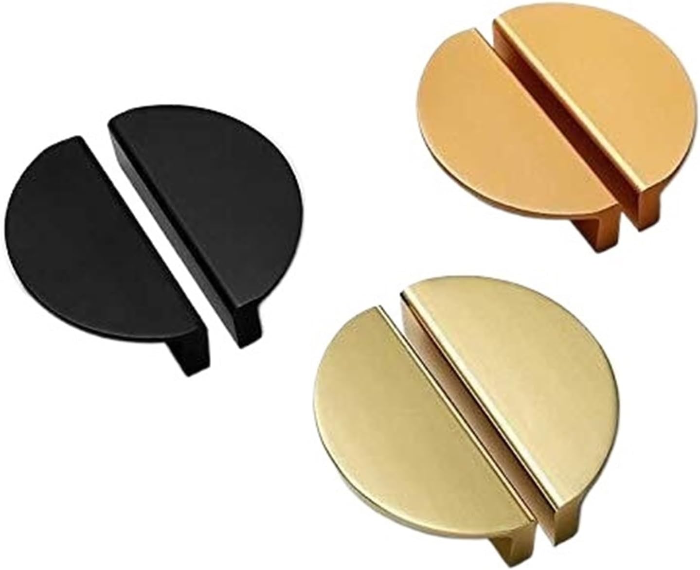 Hidden Cabinet Handle Black Gold Aluminum Kitchen Cabinet Pull Drawer Drawer Door Furniture Handle Hardware (Color : C)