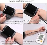 LotFancy Moniteur de pression artérielle Bras supérieur Cuff 11,8-16.5, Numérique précis BP Compteur de battements de coeur à double puissance, 4 Utilisateur, 120 Lectures Mémoire, Grande LCD Affichage
