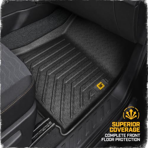 CAT® JustFit™ 3D Custom Fit Floor Mats for Chevy Colorado GMC Canyon 2023 2024 2025 2026 Crew Cab, Heavy Duty All Weather Floor Liners Laser Measured, Chevy Colorado Accessories GMC Canyon Accessories by CAT - Used condition - Image 6
