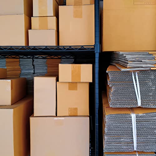 Sedlav 100% Recycled Corrugated Cardboard Box, 12" Length X 12" Width X 12" Height, Kraft (5) #TOP5