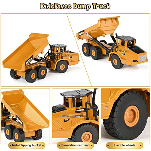 Kidsfaves Construction Vehicle Toys Diecast Metal Excavator And Dump Truck Toy Set Of 2 Kids Construction Truck Equipment Toys (Ages 6 And Older) #TOP1